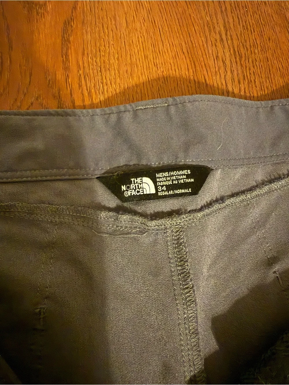 The North Face Men’s Retrac Hiking Tech Pants Grey 34 Regular Stretch NF0A33JT